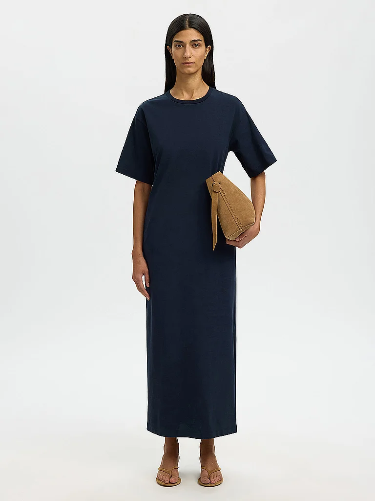 Selected Femme Essential Pocket Ankle Long Dress Dark Sapphire M 2